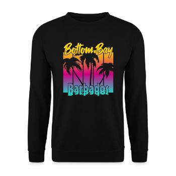 Vintage Bottom Bay Barbados Sunset - Sweat-shirt Unisexe - noir - Devant - Alina (178cm) & Michal (187cm)
