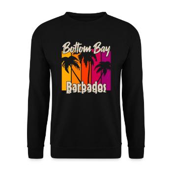Vintage Bottom Bay Barbados Sunset - Sweat-shirt Unisexe - noir - Devant - Alina (178cm) & Michal (187cm)