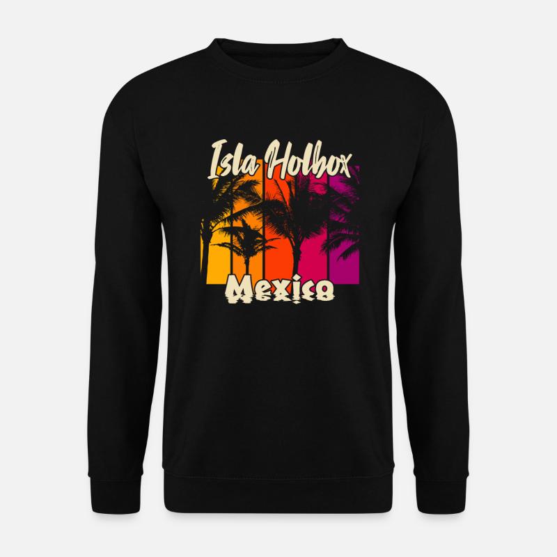 Isla Holbox Mexico - Unisex Pullover - Schwarz