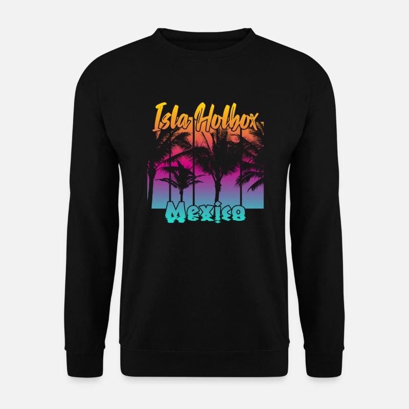 Isla Holbox Mexico - Unisex Pullover - Schwarz
