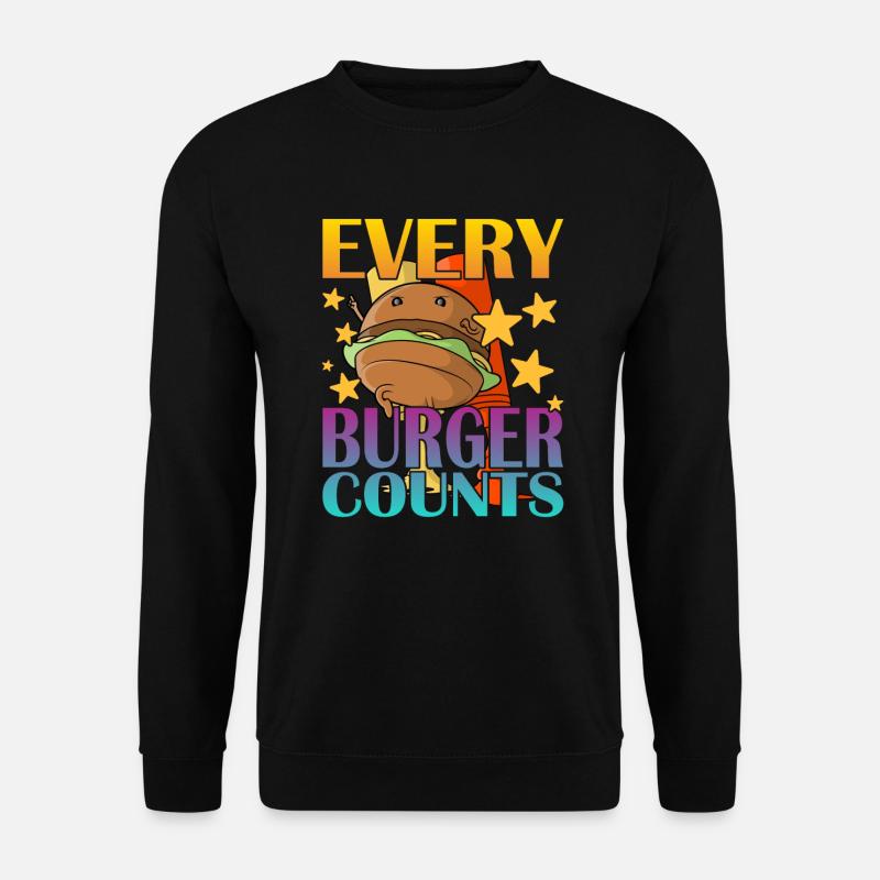Every Burger Counts - Unisex Sweatshirt - black