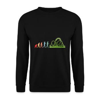 Achterbahn - Unisex Pullover - Schwarz - Vorne - Alina (178cm) & Michal (187cm)