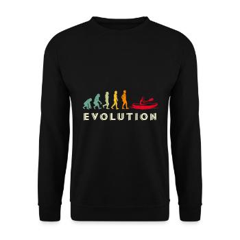 Kayak Evolution - Unisex Sweatshirt - black - Front - Alina (178cm) & Michal (187cm)