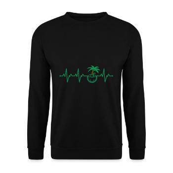 coconut - Unisex Sweatshirt - black - Front - Alina (178cm) & Michal (187cm)