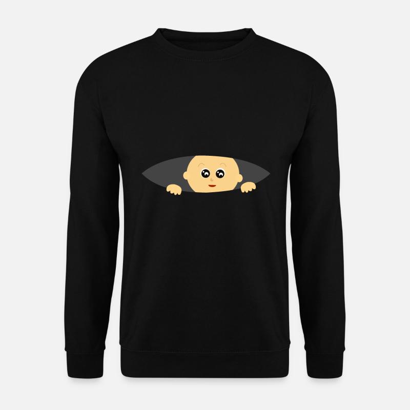 Schwangerschaft Schwanger Säugling - Unisex Pullover - Schwarz