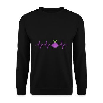 Zwiebel - Unisex Pullover - Schwarz - Vorne - Alina (178cm) & Michal (187cm)