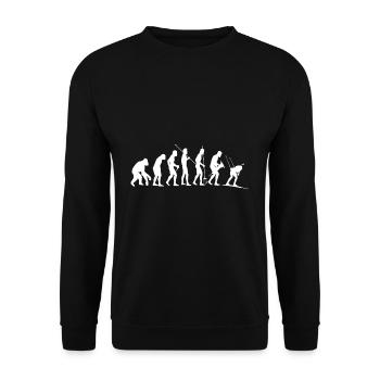 Ski Skieurs Skieurs Évolution Ski Ski - Sweat-shirt Unisexe - noir - Devant - Alina (178cm) & Michal (187cm)