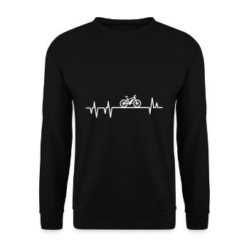E-Bike - Sweat-shirt Unisexe - noir - Devant - Alina (178cm) & Michal (187cm)