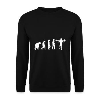 Evolution Bodybuilding Fitness Sport Training - Unisex Pullover - Schwarz - Vorne - Alina (178cm) & Michal (187cm)