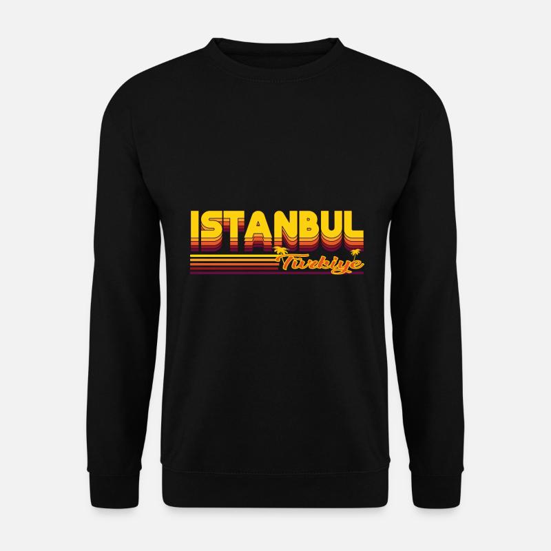 Istanbul - tolles sommerliches Urlaubs Design - Unisex Pullover - Schwarz