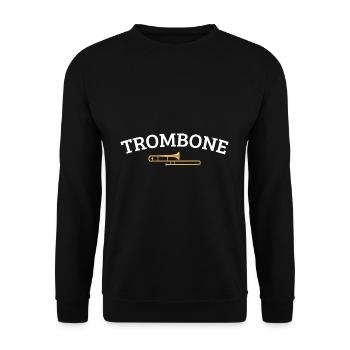 Trombone trombone trombone player gift trombones - Unisex Sweatshirt - black - Front - Alina (178cm) & Michal (187cm)