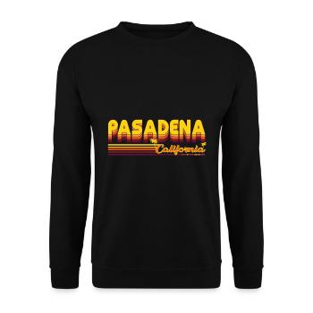 Pasadena California Design - Sweat-shirt Unisexe - noir - Devant - Alina (178cm) & Michal (187cm)