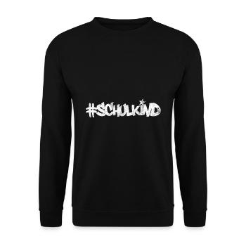 Schulkind - Unisex Pullover - Schwarz - Vorne - Alina (178cm) & Michal (187cm)
