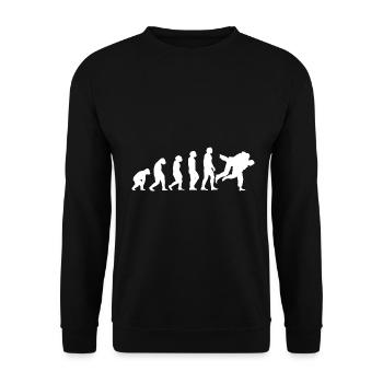 Evolution judo - Unisex Pullover - Schwarz - Vorne - Alina (178cm) & Michal (187cm)