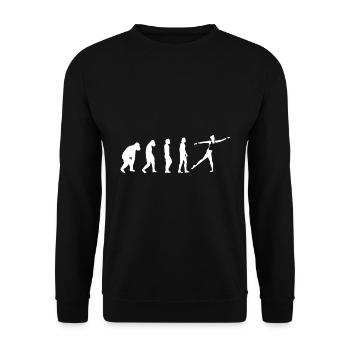 Ballerina Ballett Mann Tanzkurs Tanz Junge Tänzer - Unisex Pullover - Schwarz - Vorne - Alina (178cm) & Michal (187cm)