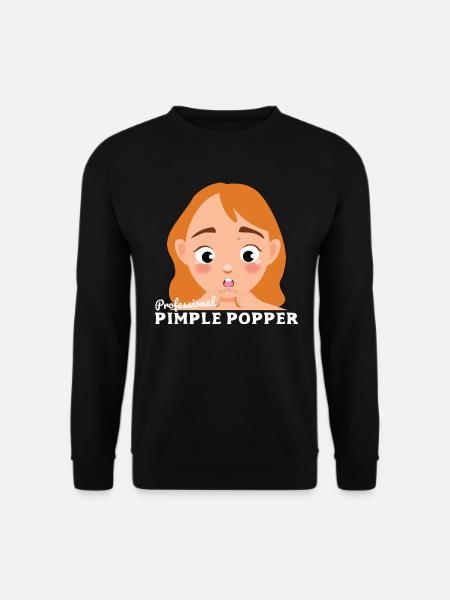 Pickel ausdrücken - Unisex Pullover - Schwarz