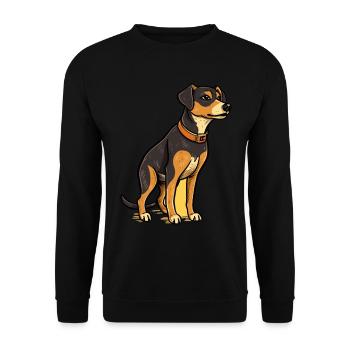 Conception de chien mignon pour les propriétaires de chiens - Sweat-shirt Unisexe - noir - Devant - Alina (178cm) & Michal (187cm)