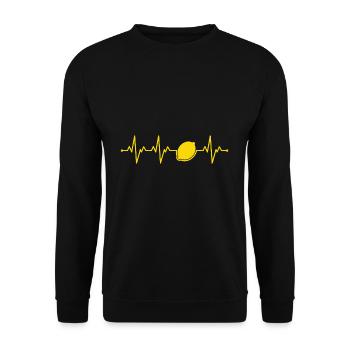 lemon - Unisex Sweatshirt - black - Front - Alina (178cm) & Michal (187cm)