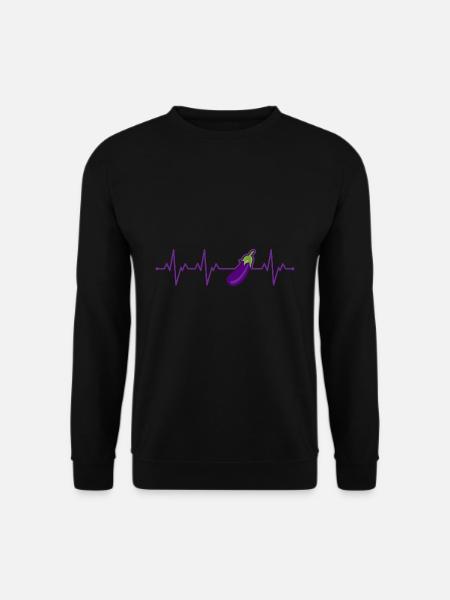 Aubergine - Unisex Pullover - Schwarz