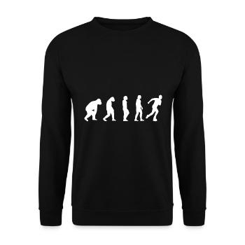 Rollschuh Evolution Skater Inline skaten Geschenk - Unisex Pullover - Schwarz - Vorne - Alina (178cm) & Michal (187cm)