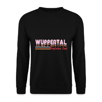 Wuppertal Bergisches Land Design - Unisex Pullover - Schwarz - Vorne - Alina (178cm) & Michal (187cm)