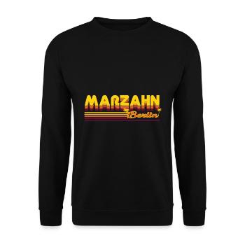 design cool du quartier de Marzahn Berlin - Sweat-shirt Unisexe - noir - Devant - Alina (178cm) & Michal (187cm)