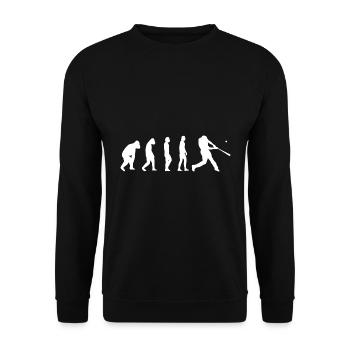 Joueur de baseball amateurs de baseball - Sweat-shirt Unisexe - noir - Devant - Alina (178cm) & Michal (187cm)