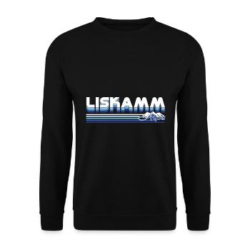 Liskamm – The guardian of the Monte Rosa massif - Unisex Sweatshirt - black - Front - Alina (178cm) & Michal (187cm)
