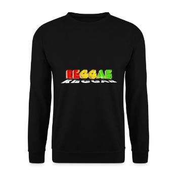 Reggae Musik Genre Jamaica Rasta Jamaican Reggae - Unisex Pullover - Schwarz - Vorne - Alina (178cm) & Michal (187cm)