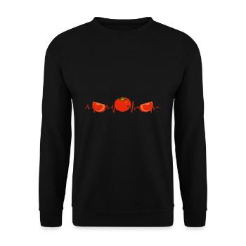 Tomate - Unisex Pullover - Schwarz - Vorne - Alina (178cm) & Michal (187cm)