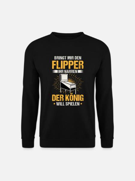 Bringt mir den Flipper / Flipperautomat Pinball - Unisex Pullover - Schwarz