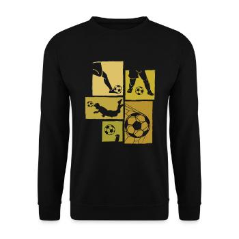 Football, Club d’équipe sportive, Équipe - Sweat-shirt Unisexe - noir - Devant - Alina (178cm) & Michal (187cm)