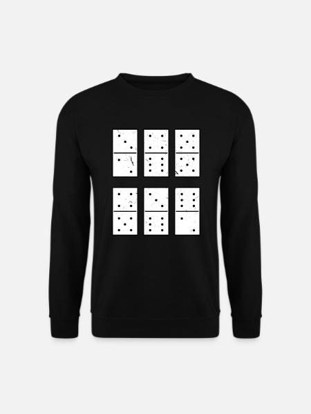 Domino Set, Domino Spiel, Donino Spieler - Unisex Pullover - Schwarz