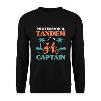 Tandem professionnel Capitaine Tandem Bike Two - Sweat-shirt Unisexe - noir - Devant - Alina (178cm) & Michal (187cm)