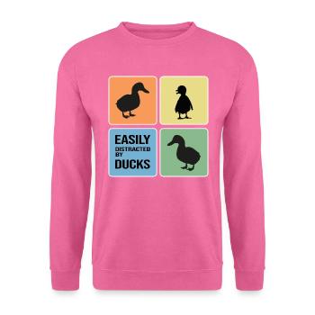 Ente Entensammlung Entenliebhaber Erpel - Unisex Pullover - Pink - Vorne