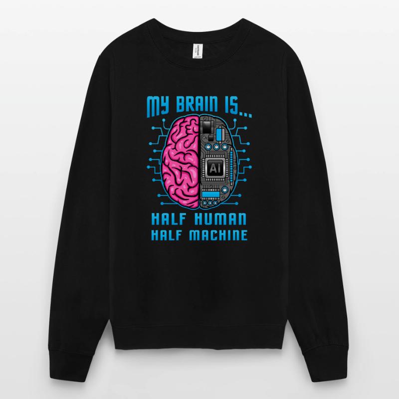 Artificial intelligence / half-man, half-machine Unisex Sweatshirt