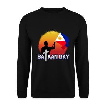 Jour de Bataan / Fête des Philippines, Japon - Sweat-shirt Unisexe - noir - Devant - Alina (178cm) & Michal (187cm)