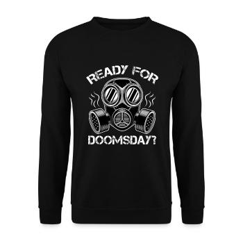 Prêt pour Doomsday Survivor Préparation à la survie - Sweat-shirt Unisexe - noir - Devant - Alina (178cm) & Michal (187cm)