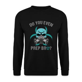 Prep-tu même Bro Survivor Préparer la survie - Sweat-shirt Unisexe - noir - Devant - Alina (178cm) & Michal (187cm)