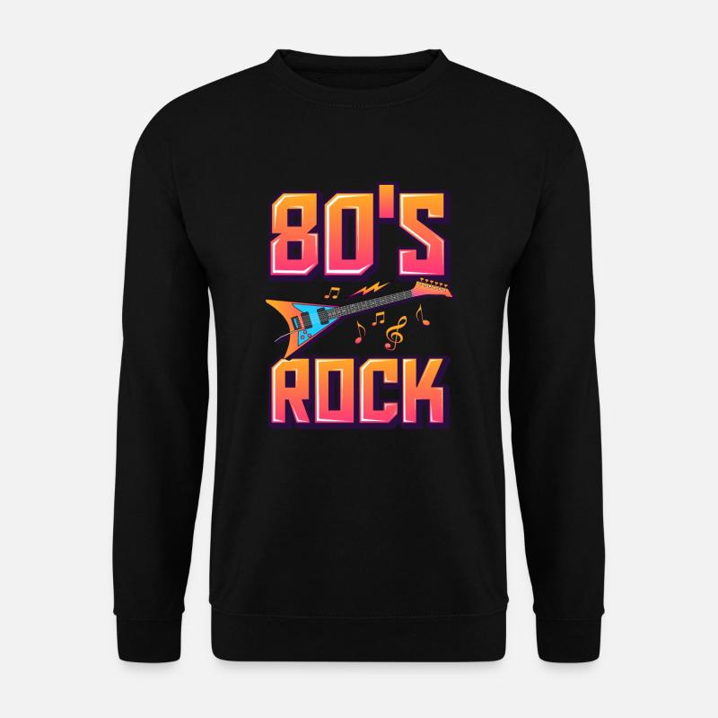 80 s rock / 80er Jahre Rock - Unisex Pullover - Schwarz
