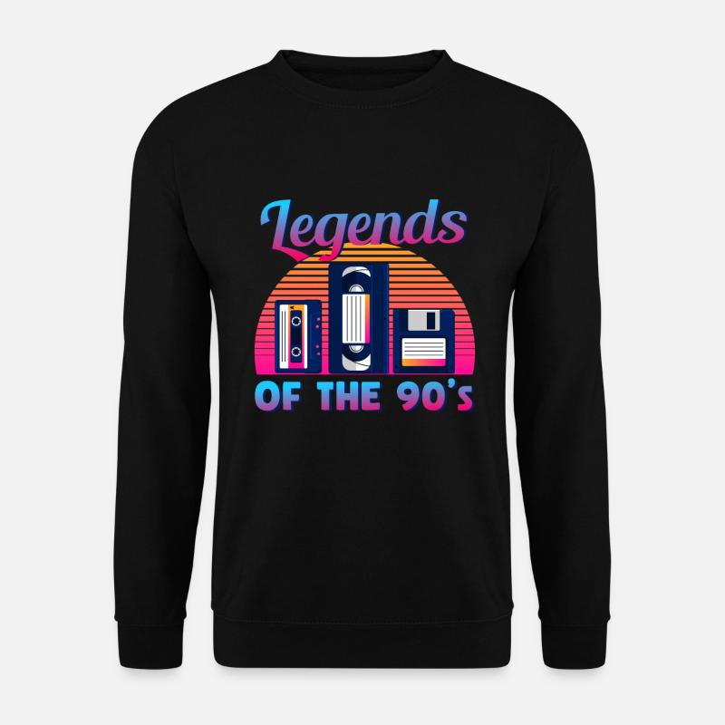 Legenden der 90er Jahre / Retro Design - Unisex Pullover - Schwarz
