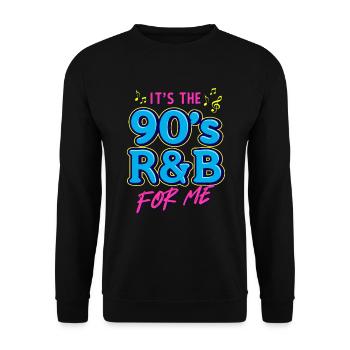 c’est le R&B des années 90 pour moi / Musik retro Design - Sweat-shirt Unisexe - noir - Devant - Alina (178cm) & Michal (187cm)