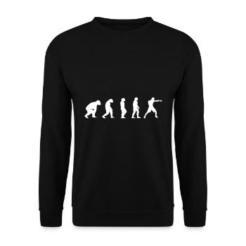Arts martiaux Evolution Luttes Kickboxing Boxe Sort - Sweat-shirt Unisexe - noir - Devant - Alina (178cm) & Michal (187cm)