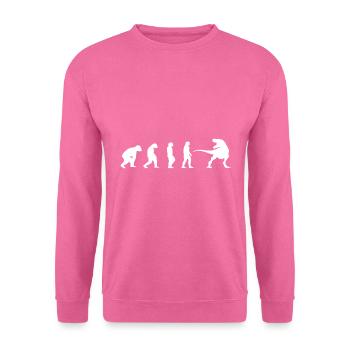 Dino T-Rex Tyrannosaurus Dinosaurus Dinosaurier - Unisex Pullover - Pink - Vorne