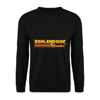 cooles Zehlendorf Berliner Stadtteil Design - Unisex Pullover - Schwarz - Vorne - Alina (178cm) & Michal (187cm)