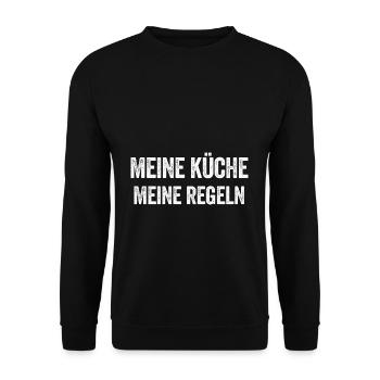 Köchin - Unisex Pullover - Schwarz - Vorne - Alina (178cm) & Michal (187cm)