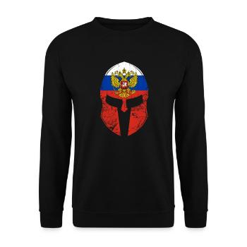 T-shirt Russie Russes - Sweat-shirt Unisexe - noir - Devant - Alina (178cm) & Michal (187cm)