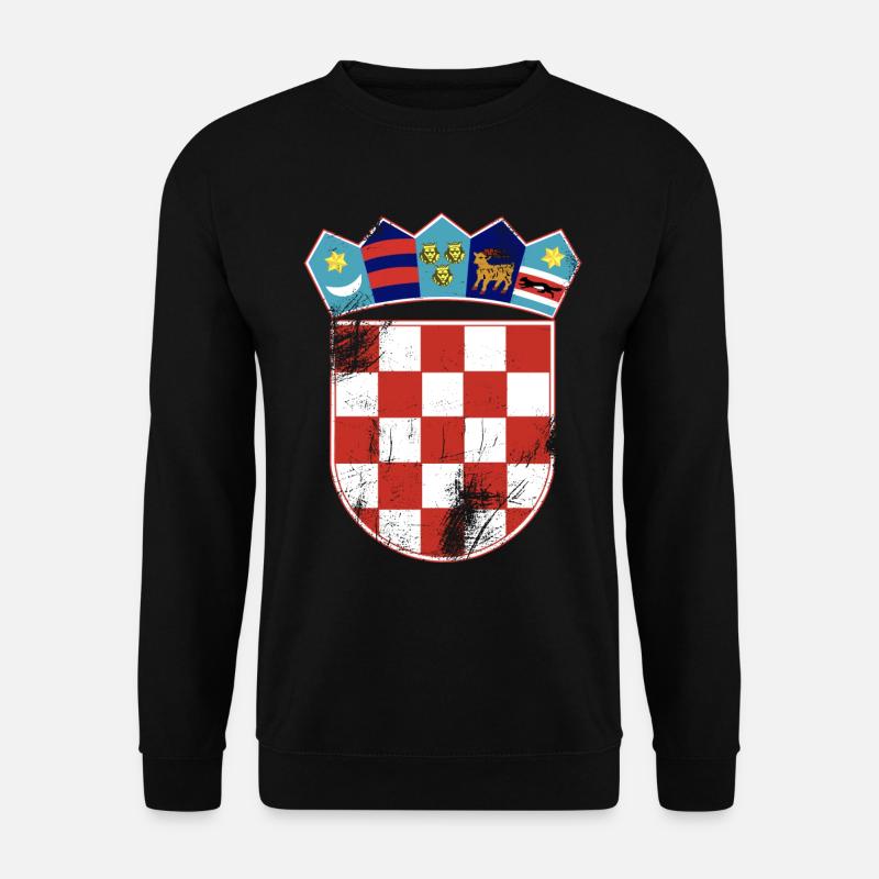 Kroatien serbisches - Unisex Pullover - Schwarz