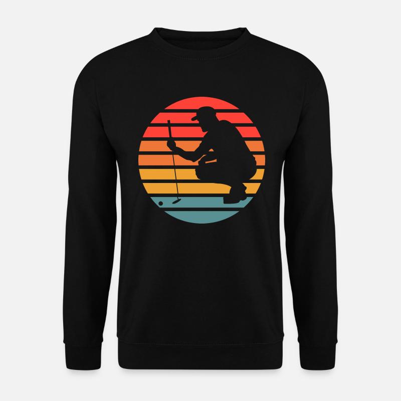 Golf Golfer - Unisex Pullover - Schwarz