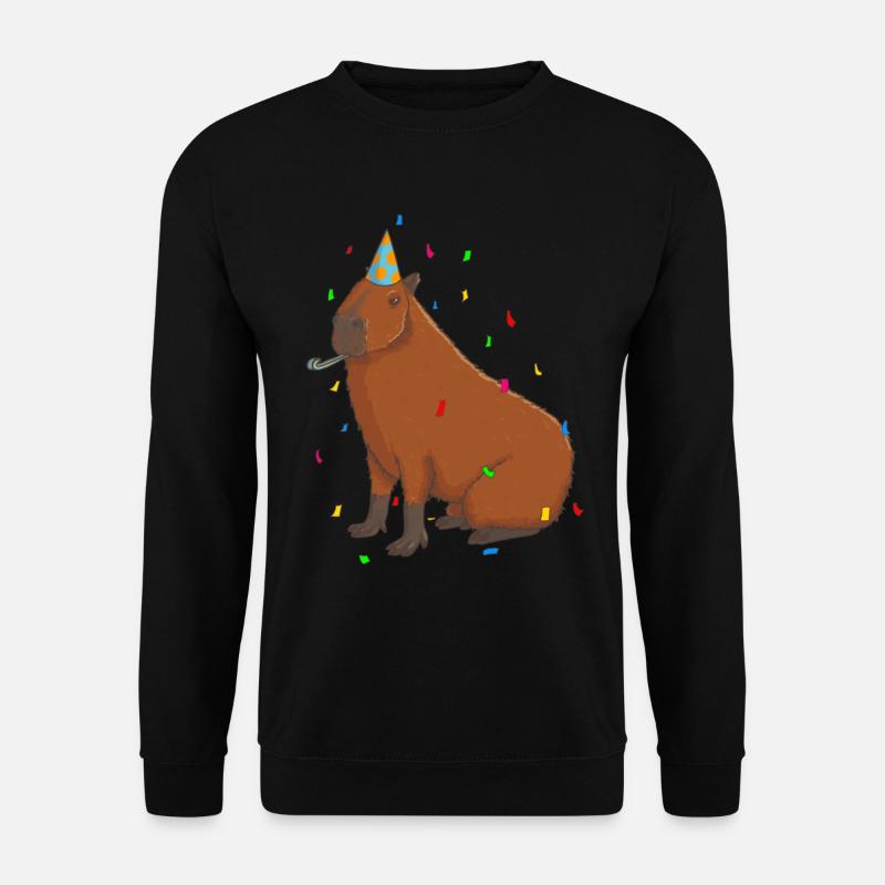 Capybara Birthday - Unisex Sweatshirt - black